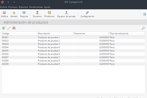 Modulo de captura de productos del software compass