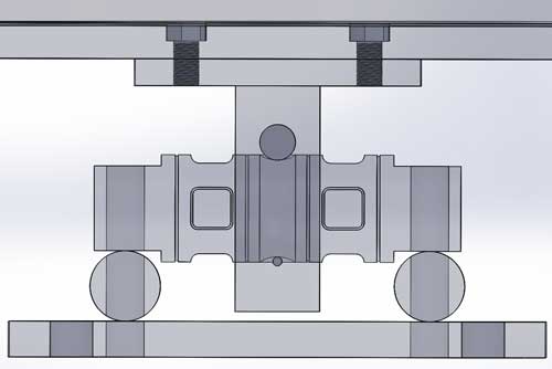 Módulos de pesaje para alto alcance con celda de carga de doble apoyo para tolvas de agregados y cemento